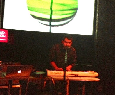 Hiram Martinez performing at the 2013 Red Bull Music Academy drone event, May 2, 2013. 